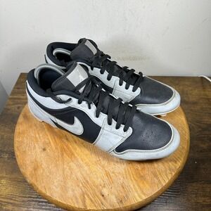 Nike Air Jordan 1 TD Cleats Black White Men's Size 12 Football FJ6245-002